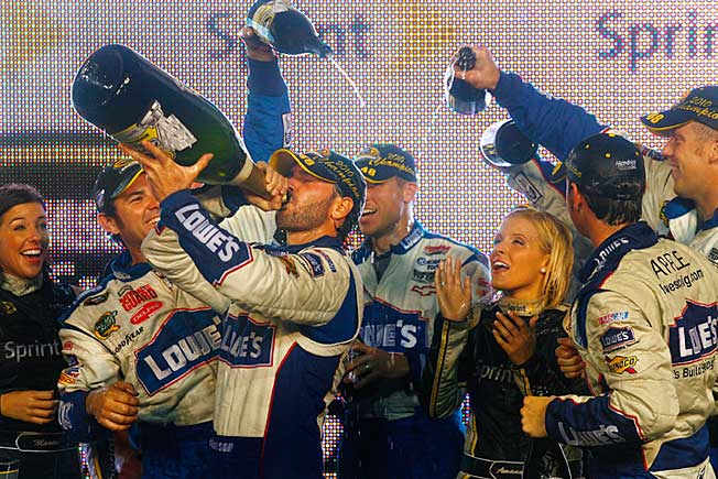 Jimmie Johnson is almost a lock to take his sixth championship swig of bubbly at Homestead.